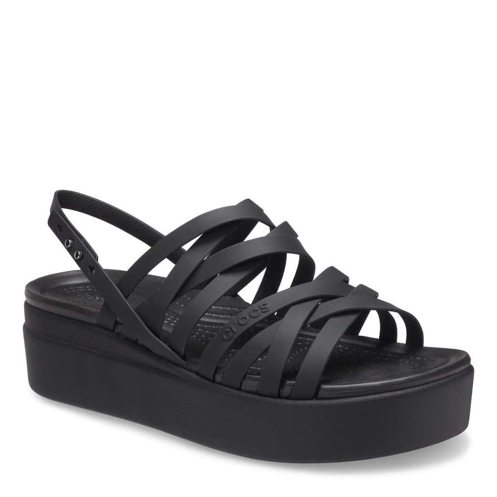 Crocs Women's Brooklyn Strappy Low Wedge Platform Sandals, size 10